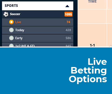 Indibet Live Betting Options