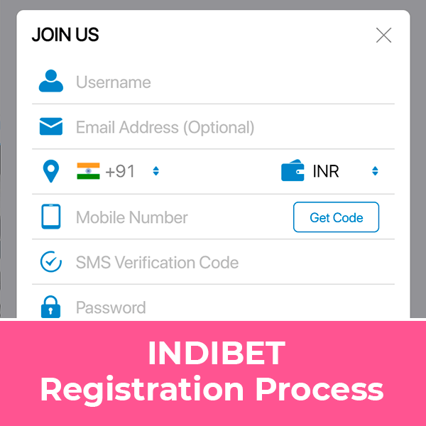 Indibet Registration Process